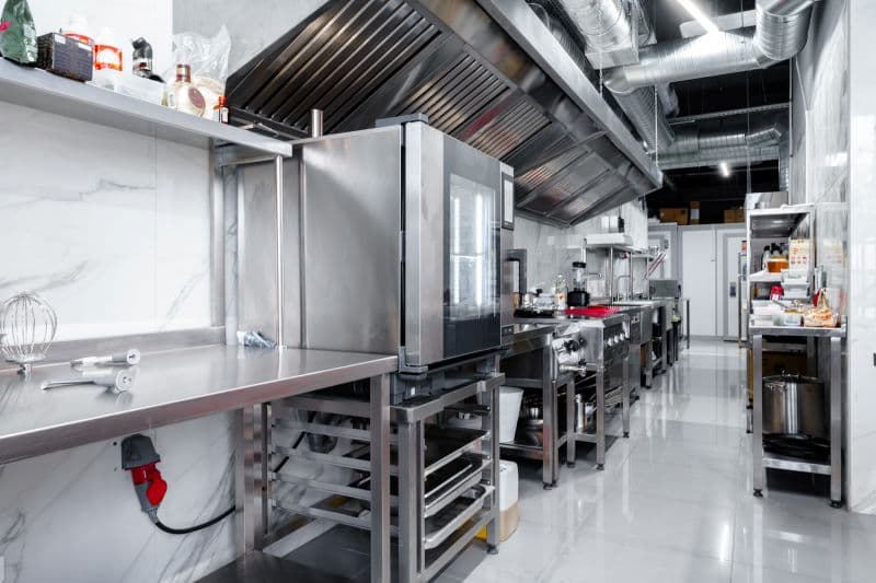 Modern commercial kitchen